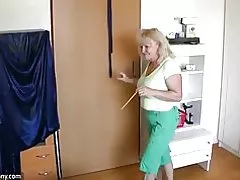 Oldnanny пульхныя спелыя старыя спелыя гуляе з шапіках